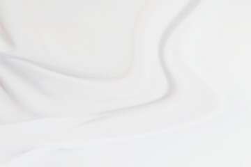 Abstract white light gray liquid with wavy shape. Illustration.
