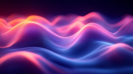 Fototapeta premium Colorful Neon Waves Generative AI