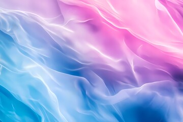 Fototapeta premium Dreamy Pastel Swirls: An abstract background of soft pink, blue, and purple hues blend seamlessly, creating a mesmerizing and ethereal visual.