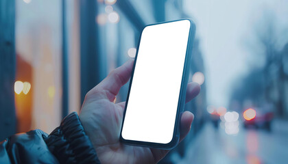 A hand holding a smartphone displaying social media icons and reactions, symbolizing digital interaction in modern communication.