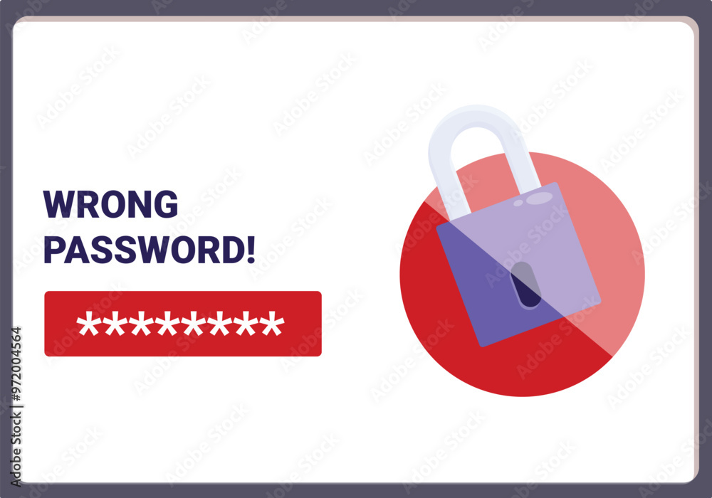 Poster website login screen is displaying a wrong password notification, emphasizing the importance of onli