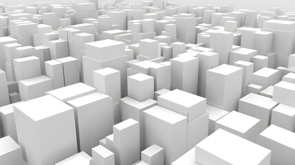 Obraz premium Abstract White Cityscape Architecture Design