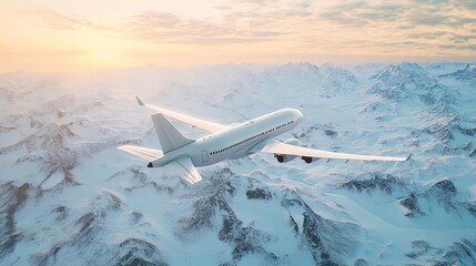 Fototapeta premium 3D airplane showing highdefinition travel design, booking tickets online, realistic rendering, modern style, travel concept