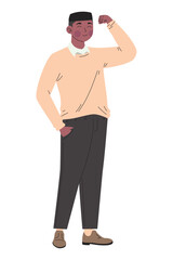 entrepreneur man character cartoon