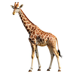 Obraz premium Giraffe Isolated on transparent background.