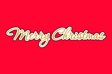 Merry Christmas calligraphy hand lettering. Typography Merry Christmas. Merry Christmas letter	