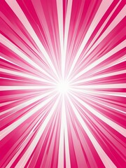 Sunburst background in pink color, sun rays go from center  outward