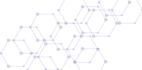 Abstract pattern with hexagonal white and gray technology line paper background. Hexagonal 3d vector grid tile and mosaic structure simple style hexagonal graphic concept. Futuristic surface design.	
