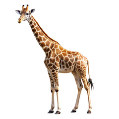 Naklejka premium Giraffe Isolated on transparent background.