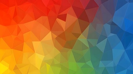 Fototapeta premium Abstract Geometric Colorful Low Poly Triangles Pattern Background