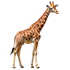 Naklejka premium Giraffe Isolated on transparent background.