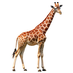 Obraz premium Giraffe Isolated on transparent background.