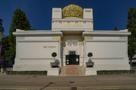 vienna , austria, 08 08 2024 : Viennese secession art museum