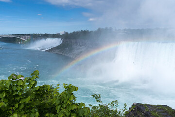 Fototapeta premium rainbow over falls