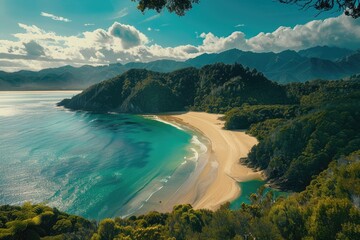 Scenic Beauty of Abel Tasman National Park in New Zealand