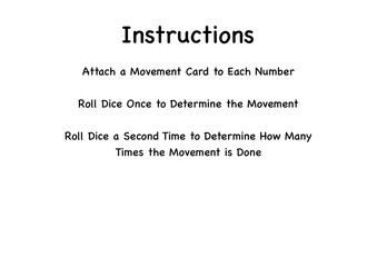 Dice Movement Game 