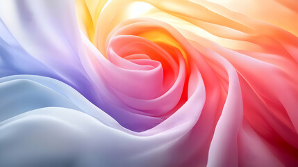 Obraz premium Abstract Colorful Fabric Swirl Background