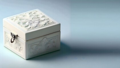 Obraz premium 3d render of vintage jewelry box design Suitable for storing jewelry or other valuables.