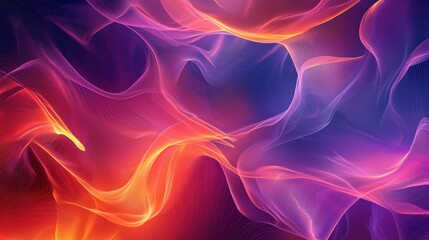 Obraz premium Vibrant Flowing Energy Patterns in Surreal Digital Artwork