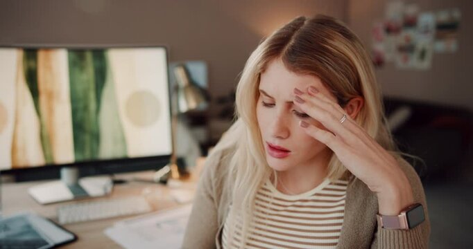 Confused, woman and phone screen with internet signal for no service, connection glitch and website error. Frustrated, person and mobile app and poor access of social media, offline issue and house