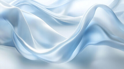 Obraz premium blurred gradient background transitioning smoothly from white to blue, evoking calmness, purity, and tranquility