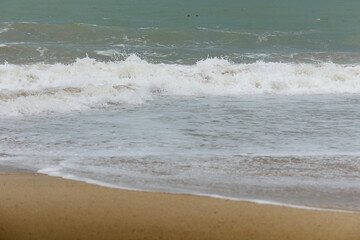 waves on the beach