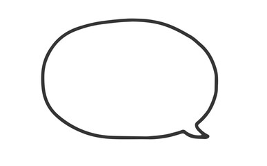 手書き風のシンプルな吹き出し