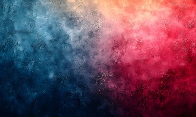 Fototapeta premium electric blue green turquoise coral pink black grainy textured retro banner backdrop design, Generative AI 