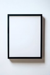 A white frame with a white background. The frame is empty and has no decoration