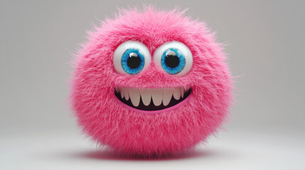Pink Fuzzy Monster.
