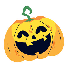 halloween happy pumpkin face