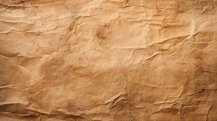 Horizontal view of natural kraft paper texture in soft and smooth format