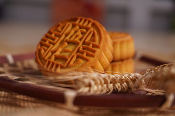 Traditional Chinese food, mooncakes.