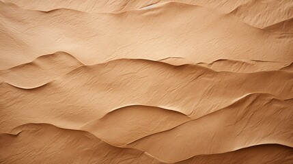 Soft texture of natural kraft paper in horizontal orientation