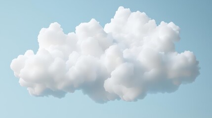 Fototapeta premium White cloud on transparent background, isolated cloud for design overlay