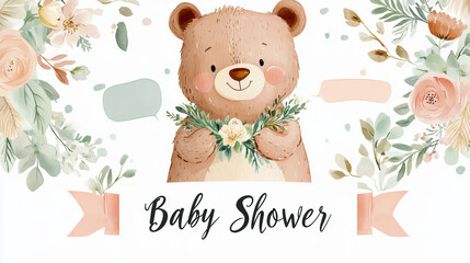 Baby Shower Bear.