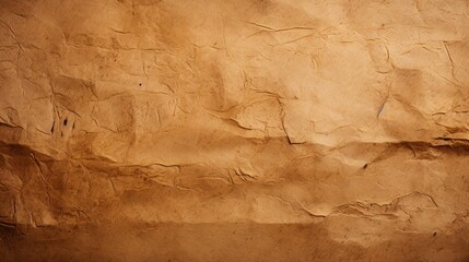 Horizontal background of soft kraft paper texture natural look