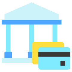 Banking multi color icon. related to education, business, economy, financial theme. best for UI, UX, app and web development.