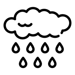 rain Line Icon