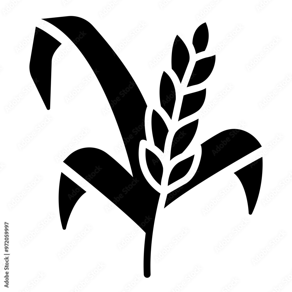 Poster wheat solid icon