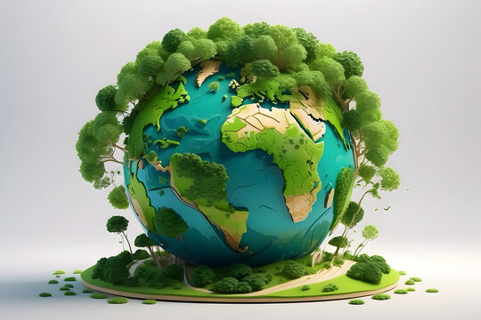 Our ecology of nlue and green planet