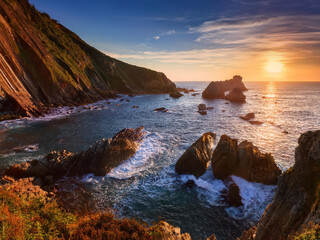 Obraz premium sunset on the beach