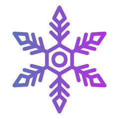 snowflake Gradient icon