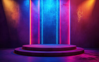 3d Podium background platform product mockup
