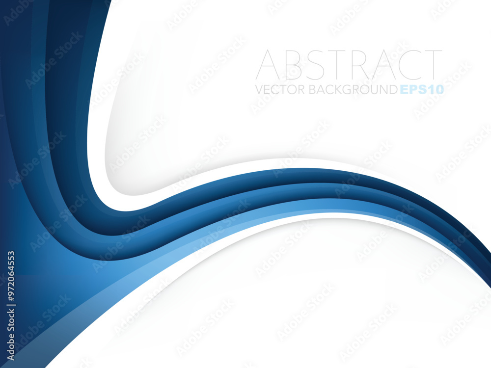 Fototapete graphic vector curve line overlap background for text and message design