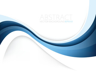 Obraz premium graphic vector curve line overlap background for text and message design