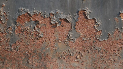 Rusty metal, Grunge metal background, Texture scratches and cracks, Iron surface full area.