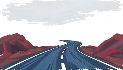 road in the mountains