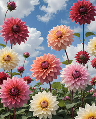Dahlia flowers