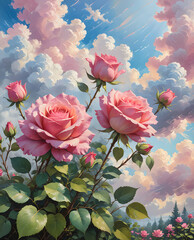 Beautiful Pink Rose Flowers